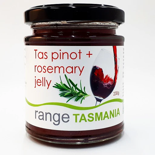 Tas pinot + rosemary jelly