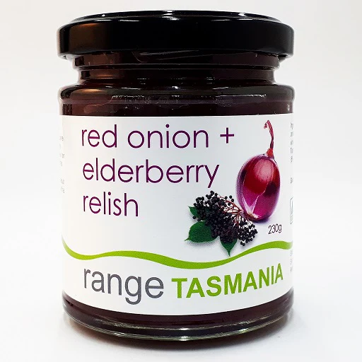 Red onion + elderberry relish