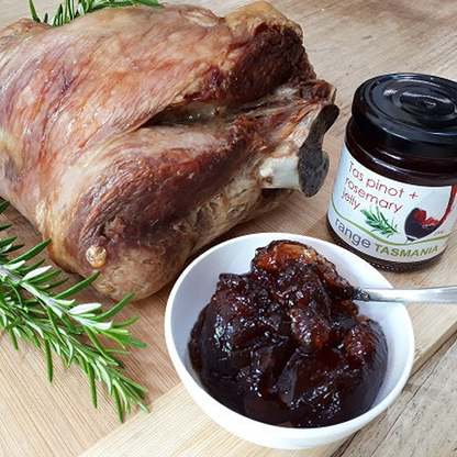 Tas pinot + rosemary jelly