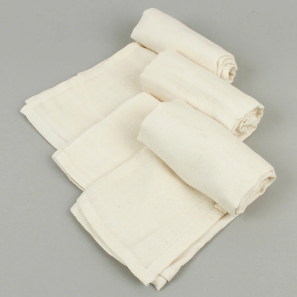 Organic Cotton Muslin Cloths - Natural - Pack of 3