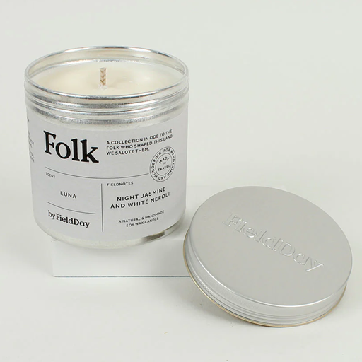 Folk Tin Candle